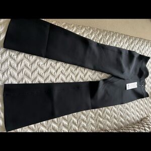 Helmut lang flared scuba material pants xs new with tags